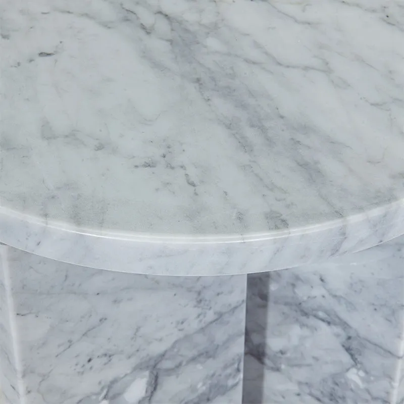 Mimic Side Table - Grey Carrara