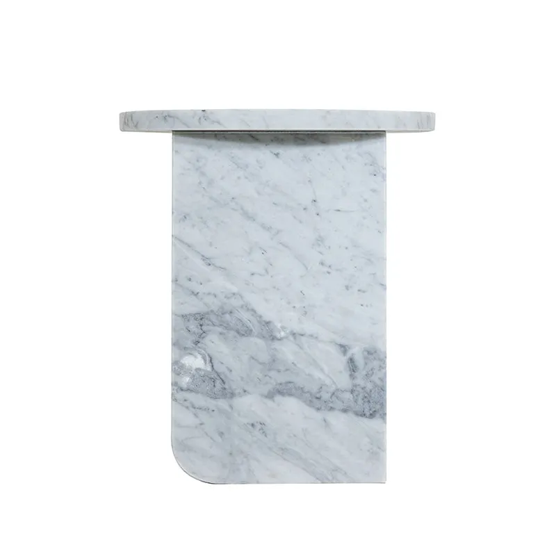 Mimic Side Table - Grey Carrara