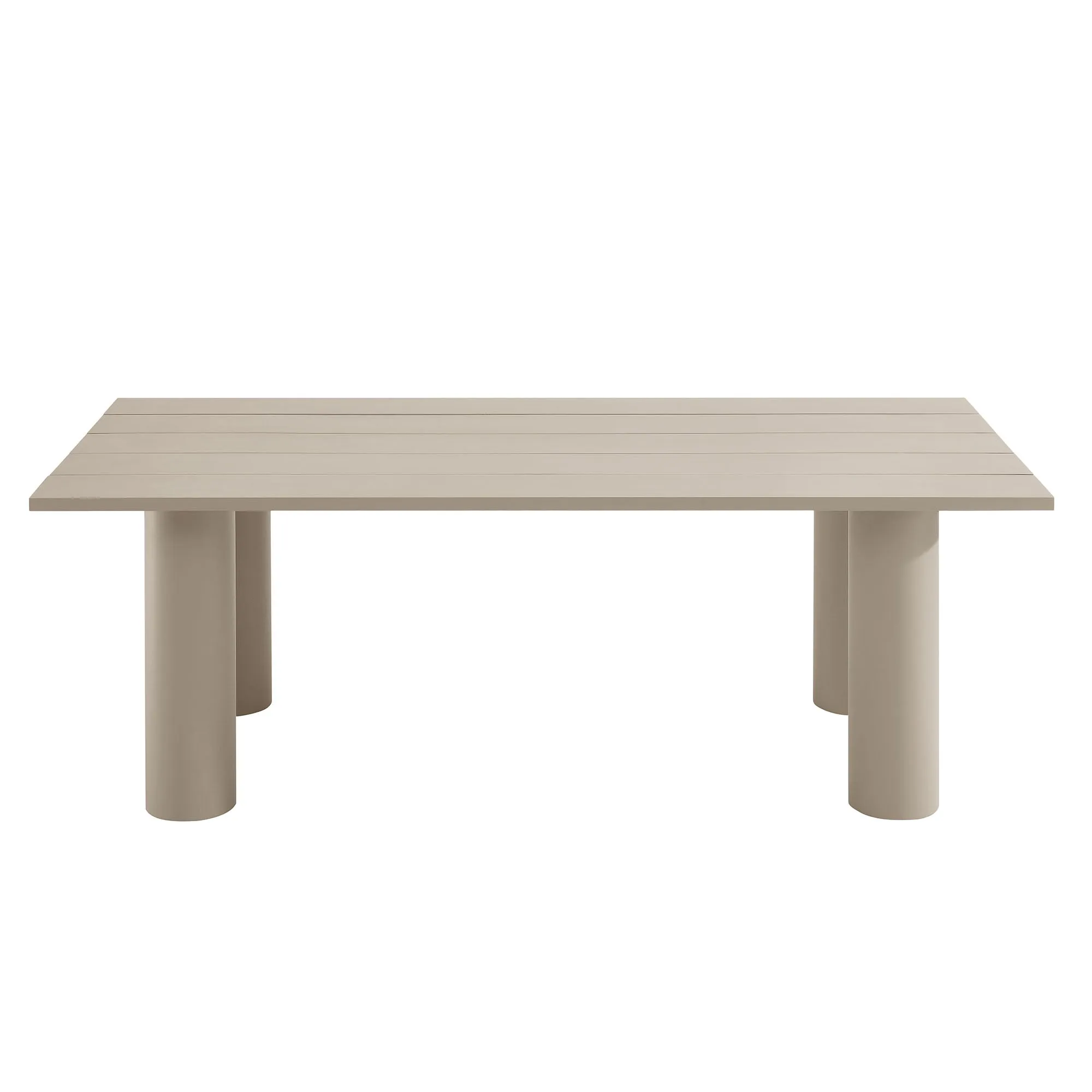 Nautica Outdoor Patio 87" Rectangular Aluminum Dining Table by Modway