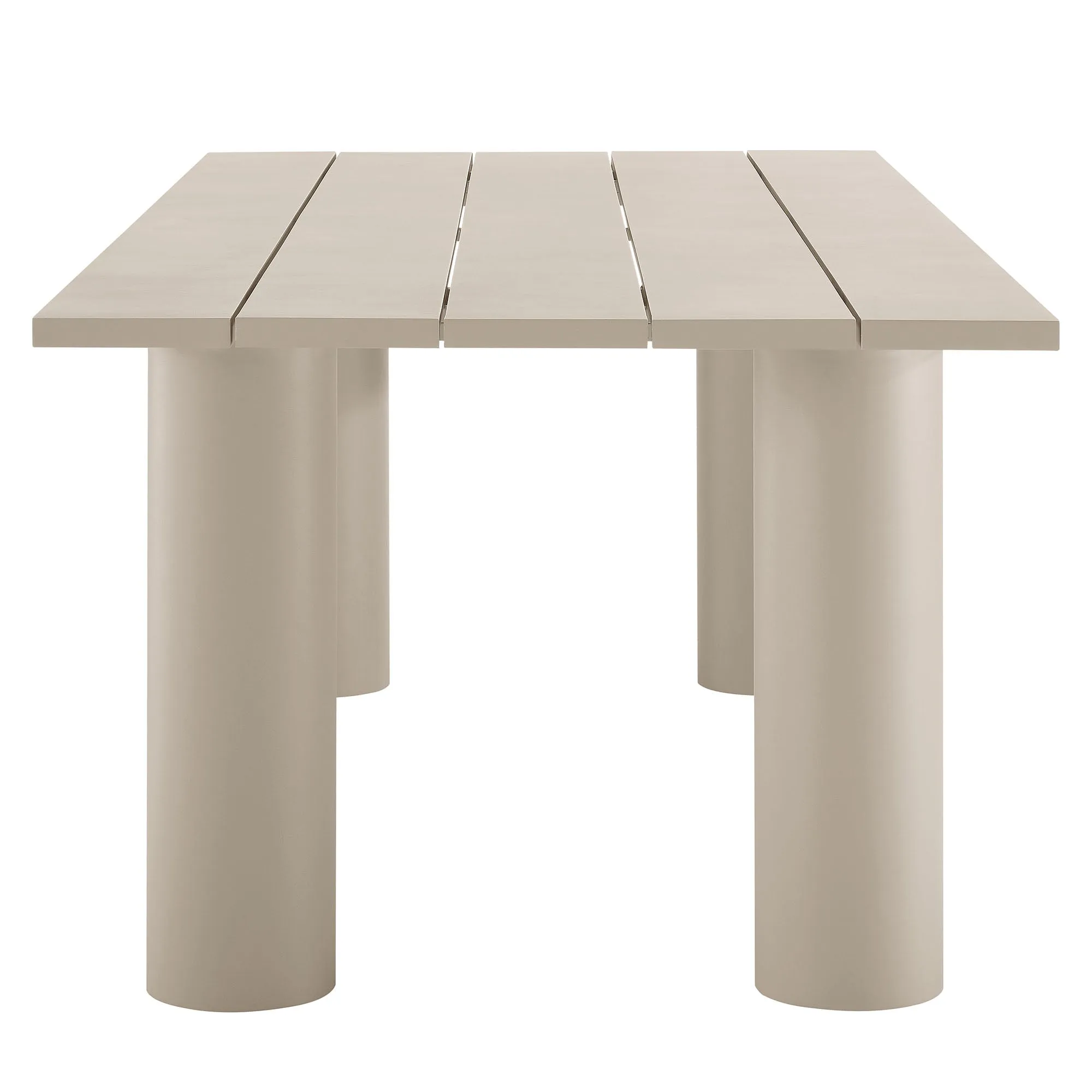 Nautica Outdoor Patio 87" Rectangular Aluminum Dining Table by Modway