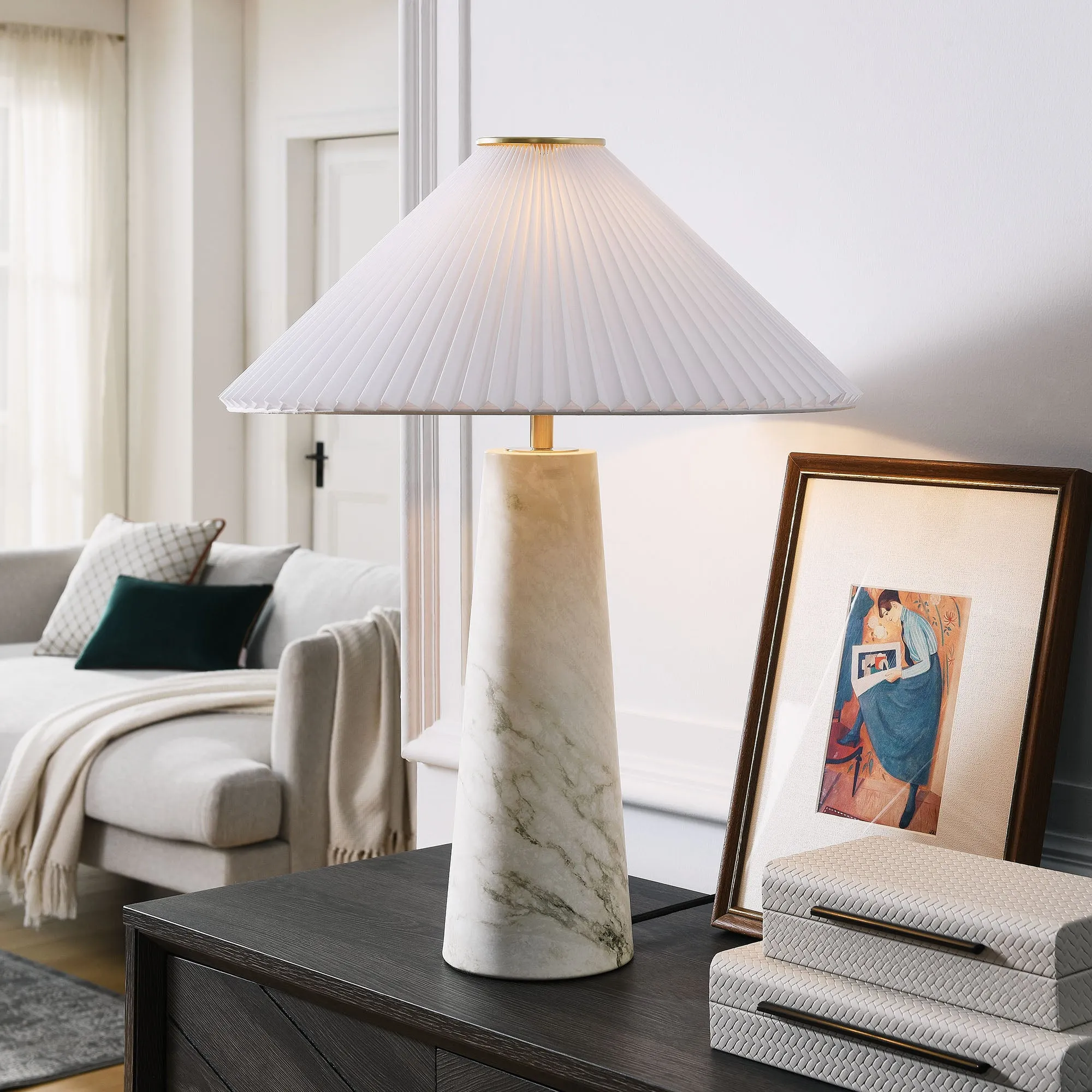 Nera Marble Table Lamp by Modway