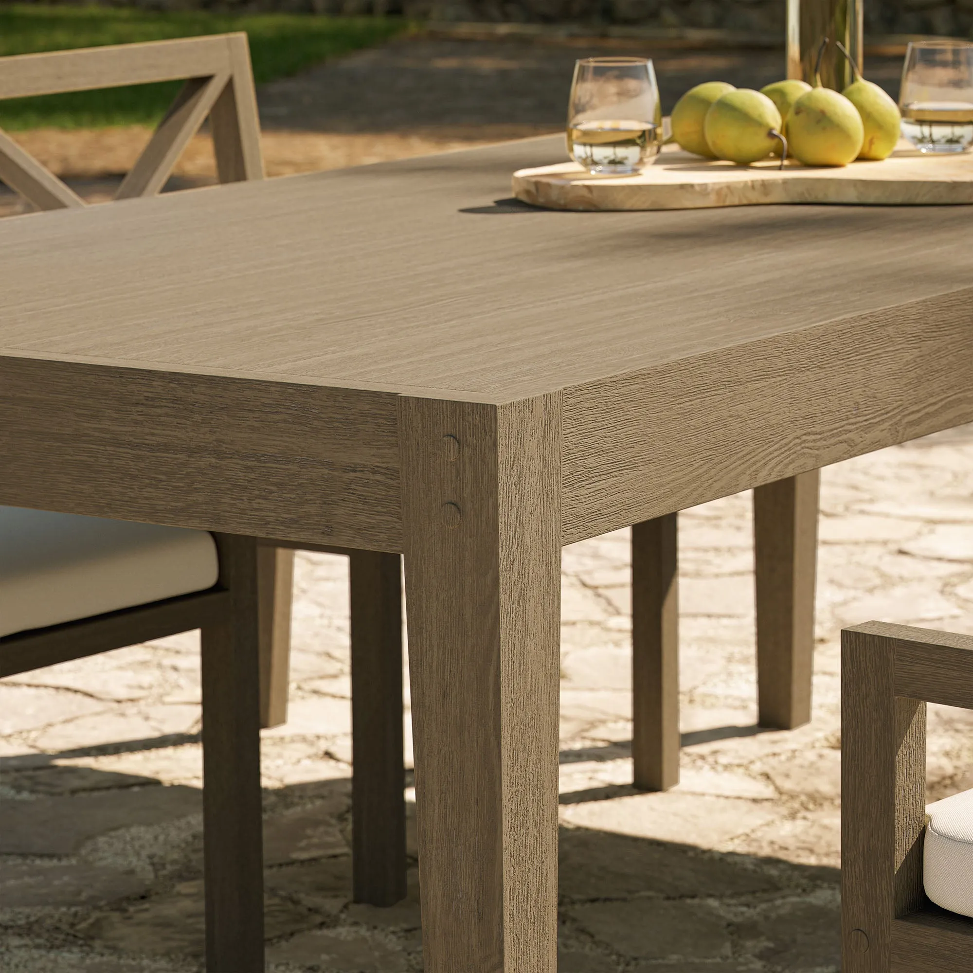 Northlake 83" Rectangular Outdoor Patio Teak Dining Table by Modway