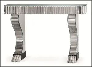 Parisian Art Deco-Style Console Table With Venetian Mirror