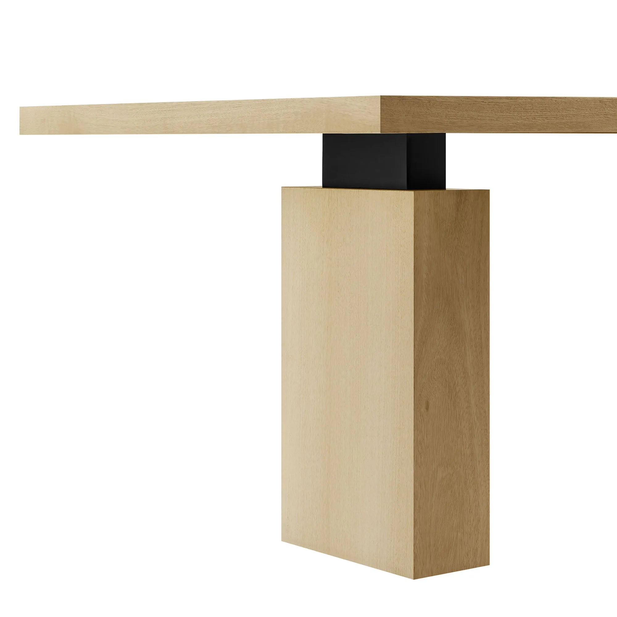 Piston 82" Rectangular Wood Dining Table by Modway