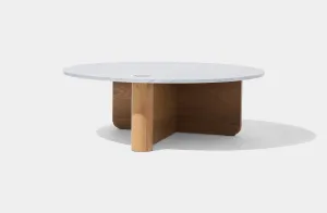 Pivot Round Marble Coffee Table