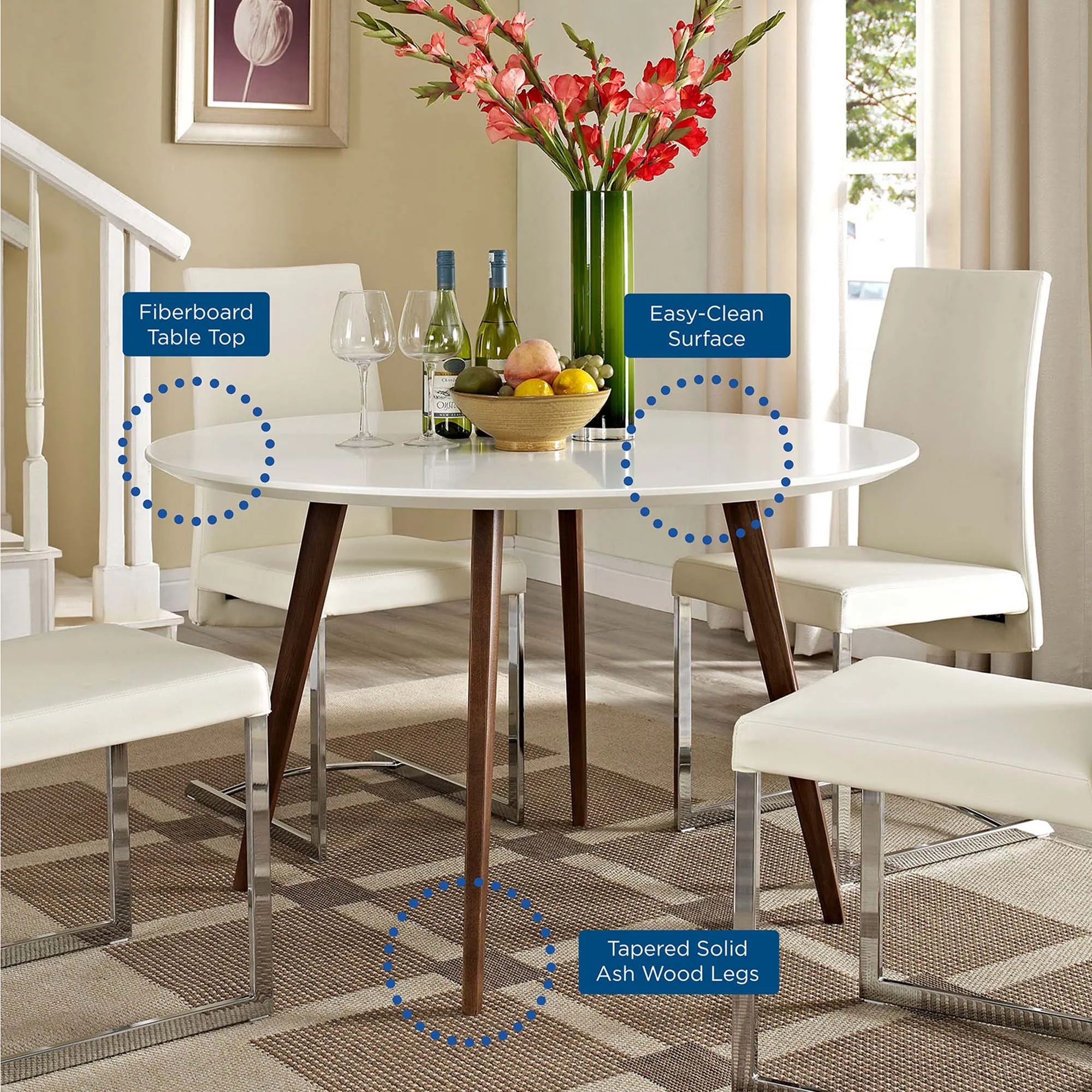 Platter Round Dining Table by Modway
