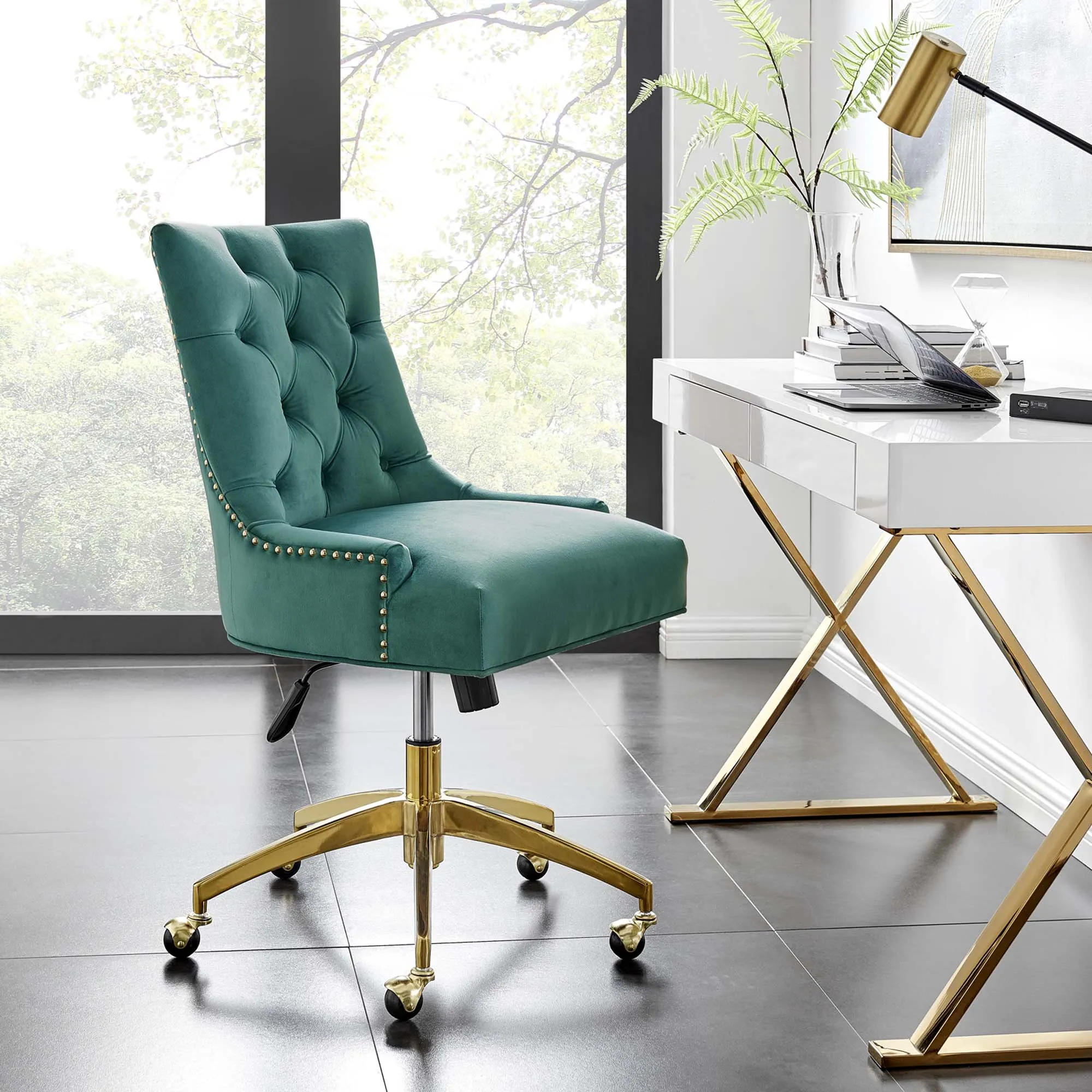Regent Tufted Performance Velvet Office Chair by Modway
