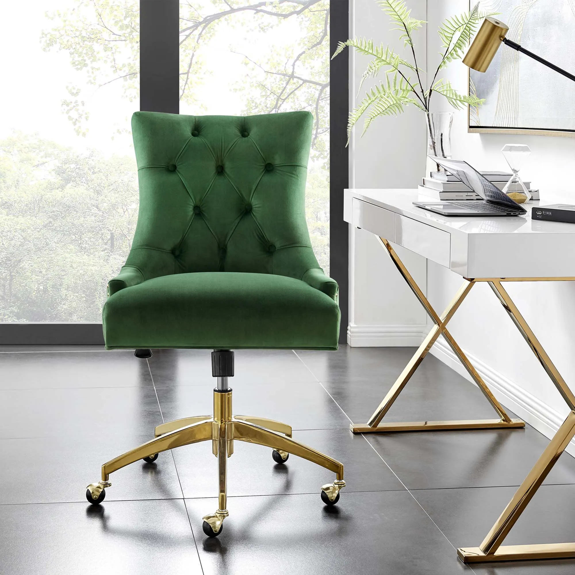 Regent Tufted Performance Velvet Office Chair by Modway