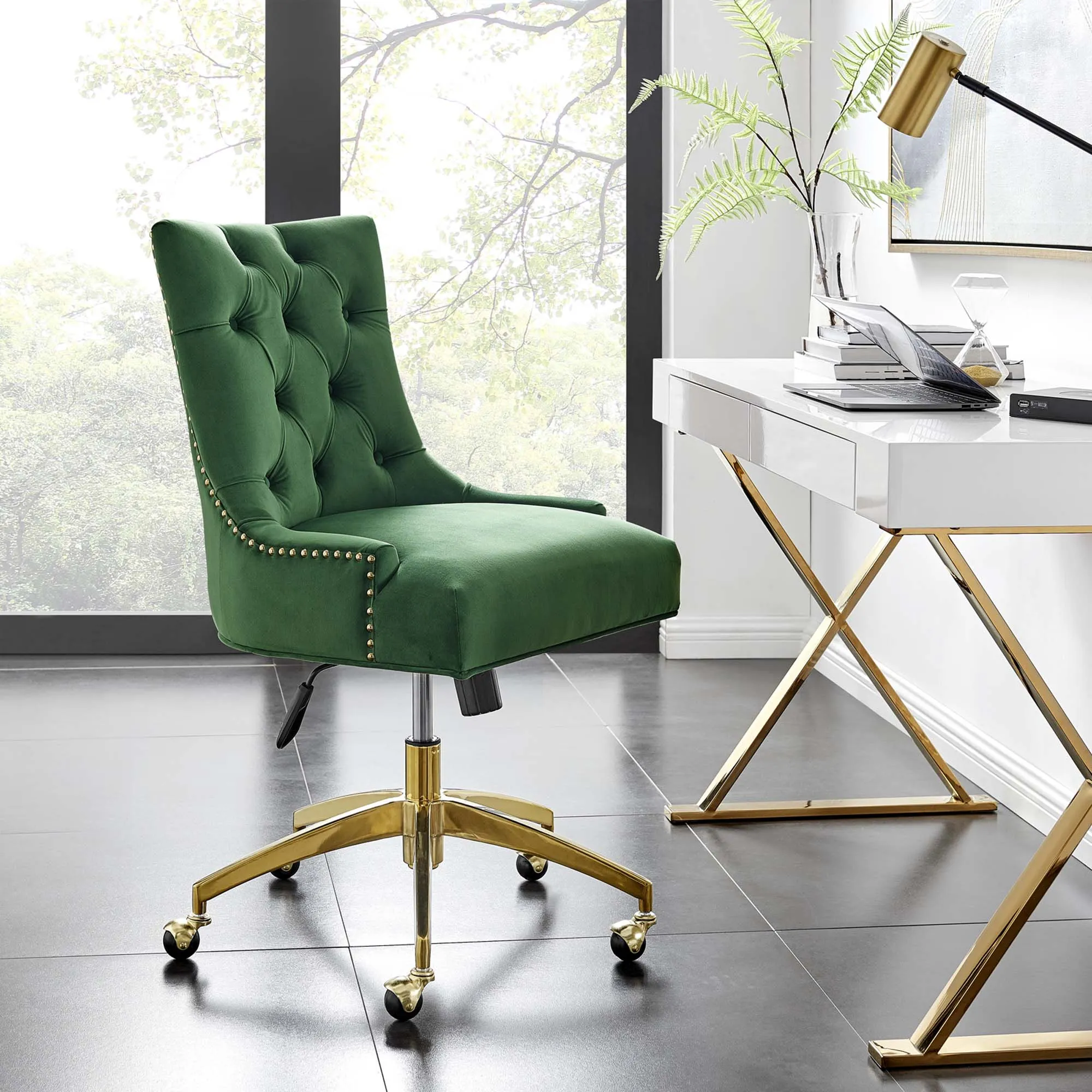 Regent Tufted Performance Velvet Office Chair by Modway