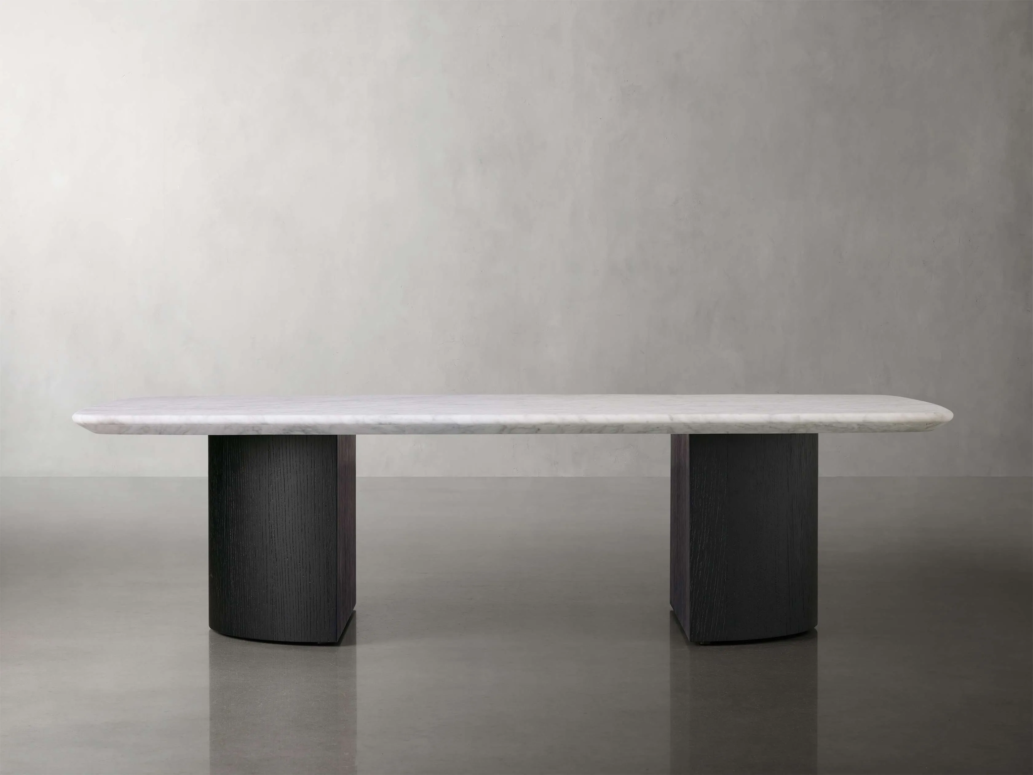 Saint Germain Stone Coffee Table with Dauphine Base