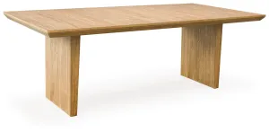Sherbana Light Brown Rectangular Dining Room Extension Table