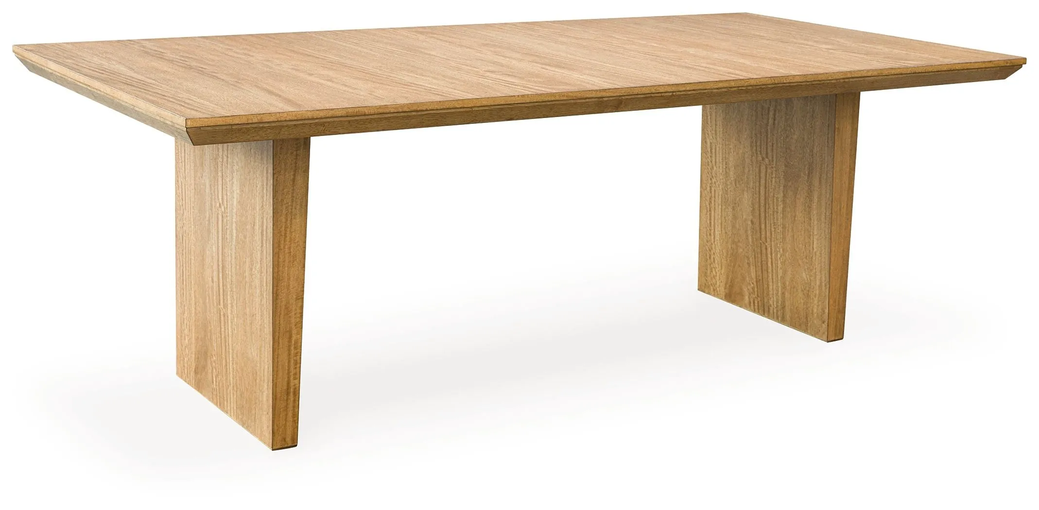 Sherbana Light Brown Rectangular Dining Room Extension Table