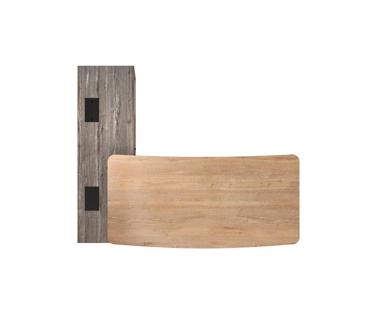 Slater Desk with Storage Return