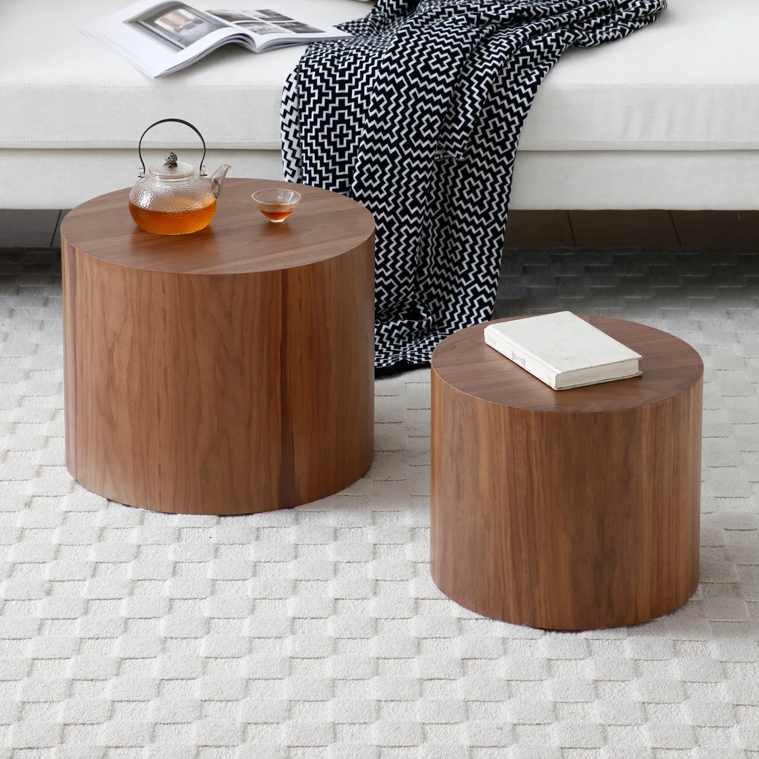 Streamdale Nesting Coffee Tables (Set of 2) - Natural, 4 Colors