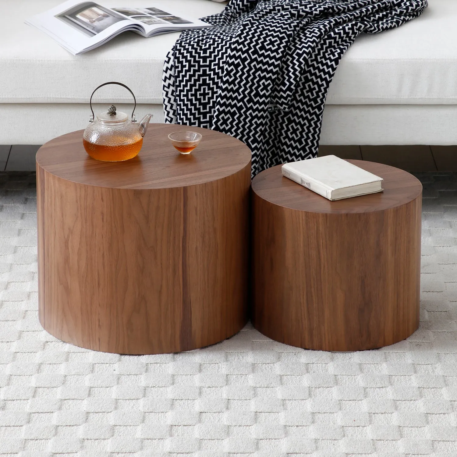 Streamdale Nesting Coffee Tables (Set of 2) - Natural, 4 Colors