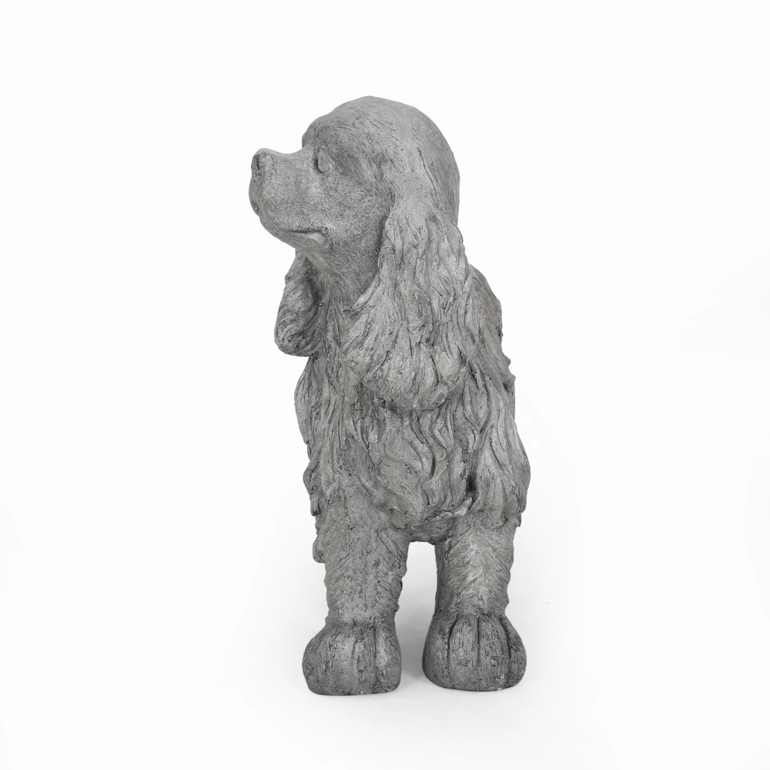 Streamdale Dog Statue Bench - Garden Accent Seating