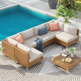 Streamdale Wicker Patio Set, Cushions & Table