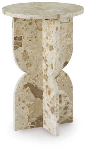 Treygan Beige Accent Table