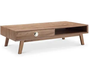 Victory Rect Coffee Table WALNUT/SILVER