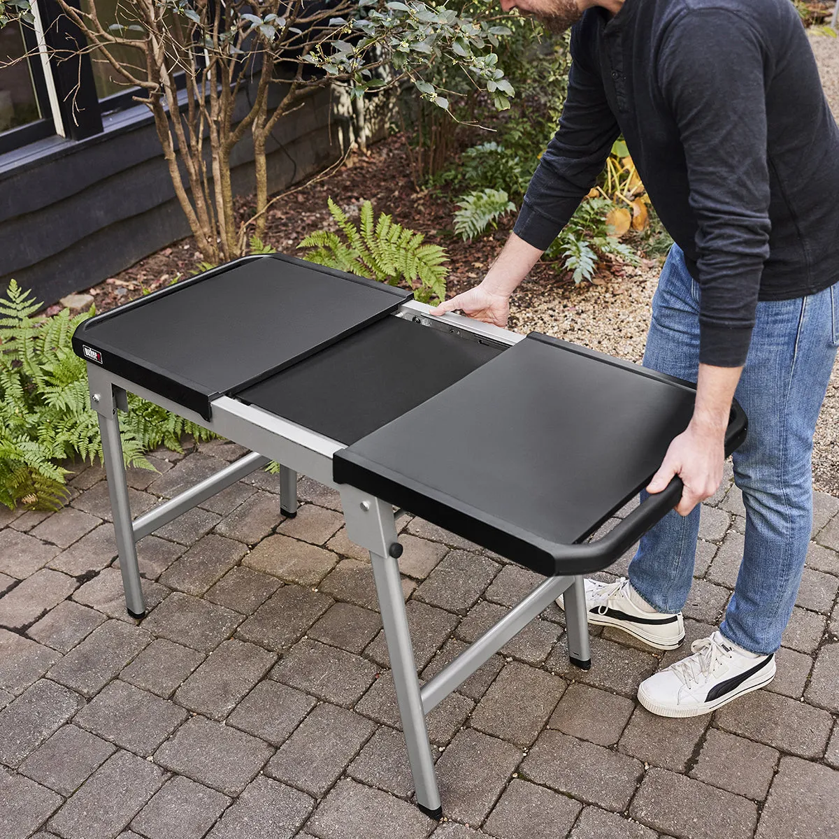 Weber Slate Tabletop Griddle Expandable Stand