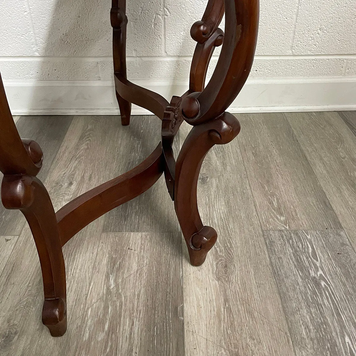 White Marble Top Console