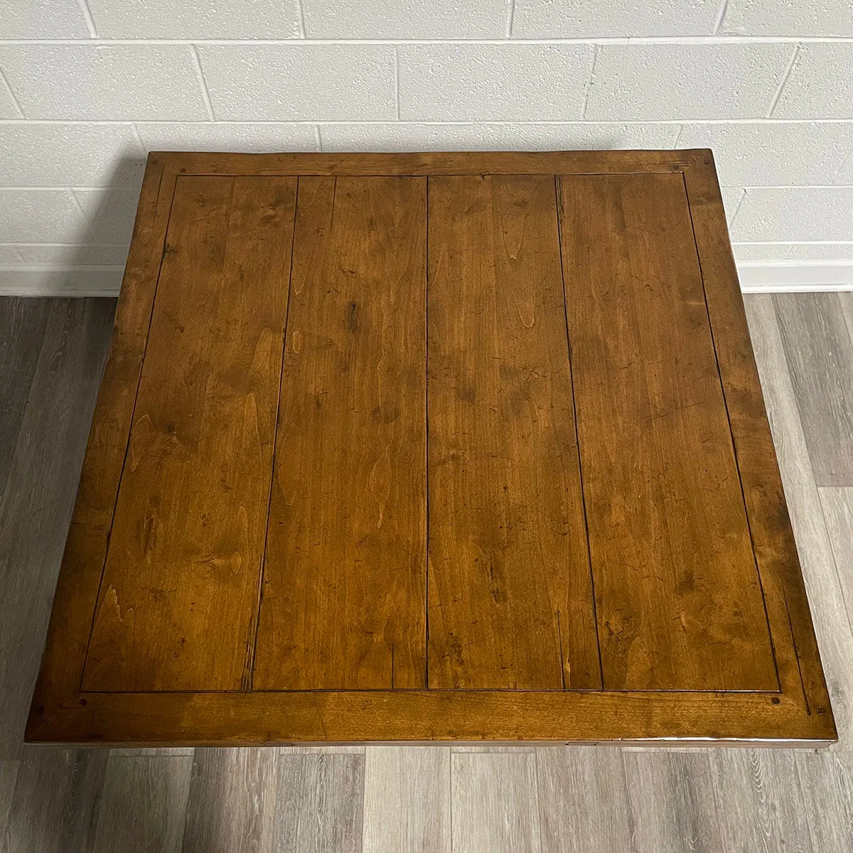 Wood Game Table With Drop Leaves